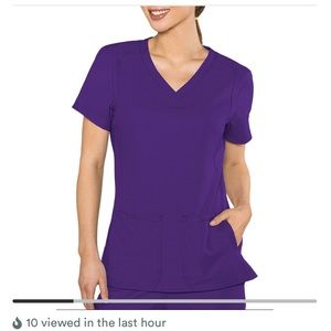 Purple GRAPE scrubs Med Couture Jogger scrub set